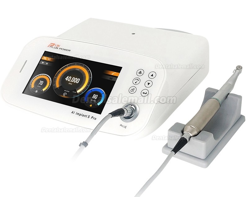 Pluspower®Ai-S-Pro Dental Implant Surgery Brushless Motor Machine with 20:1 Contra-angle